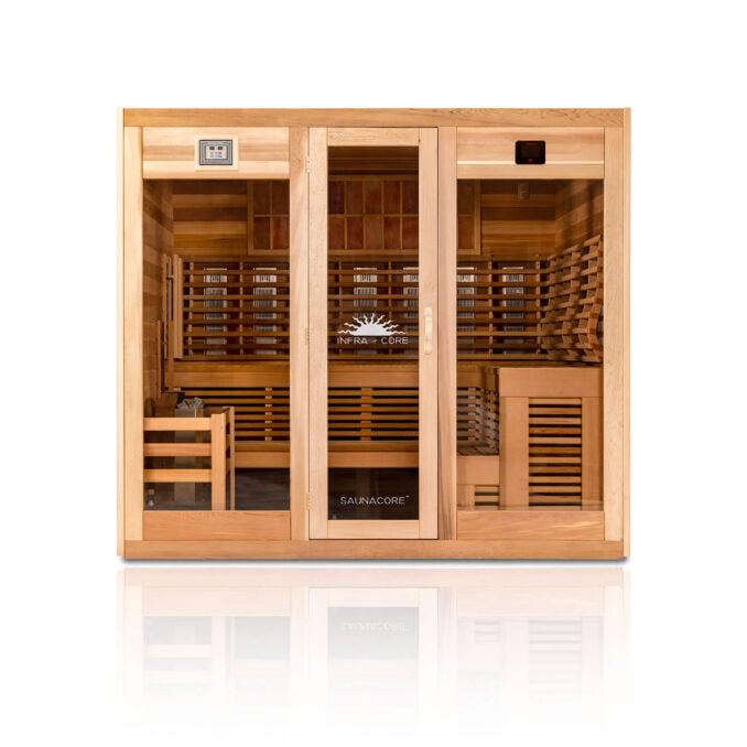 Infrared Dual Sauna by SaunaCore - Infra-core Premium