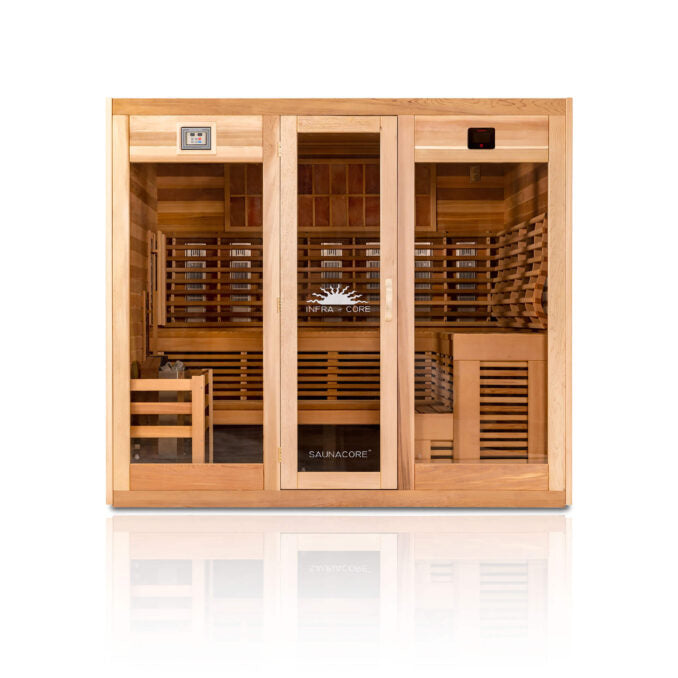 SaunaCore Infrared Infra-core Premium Dual Sauna