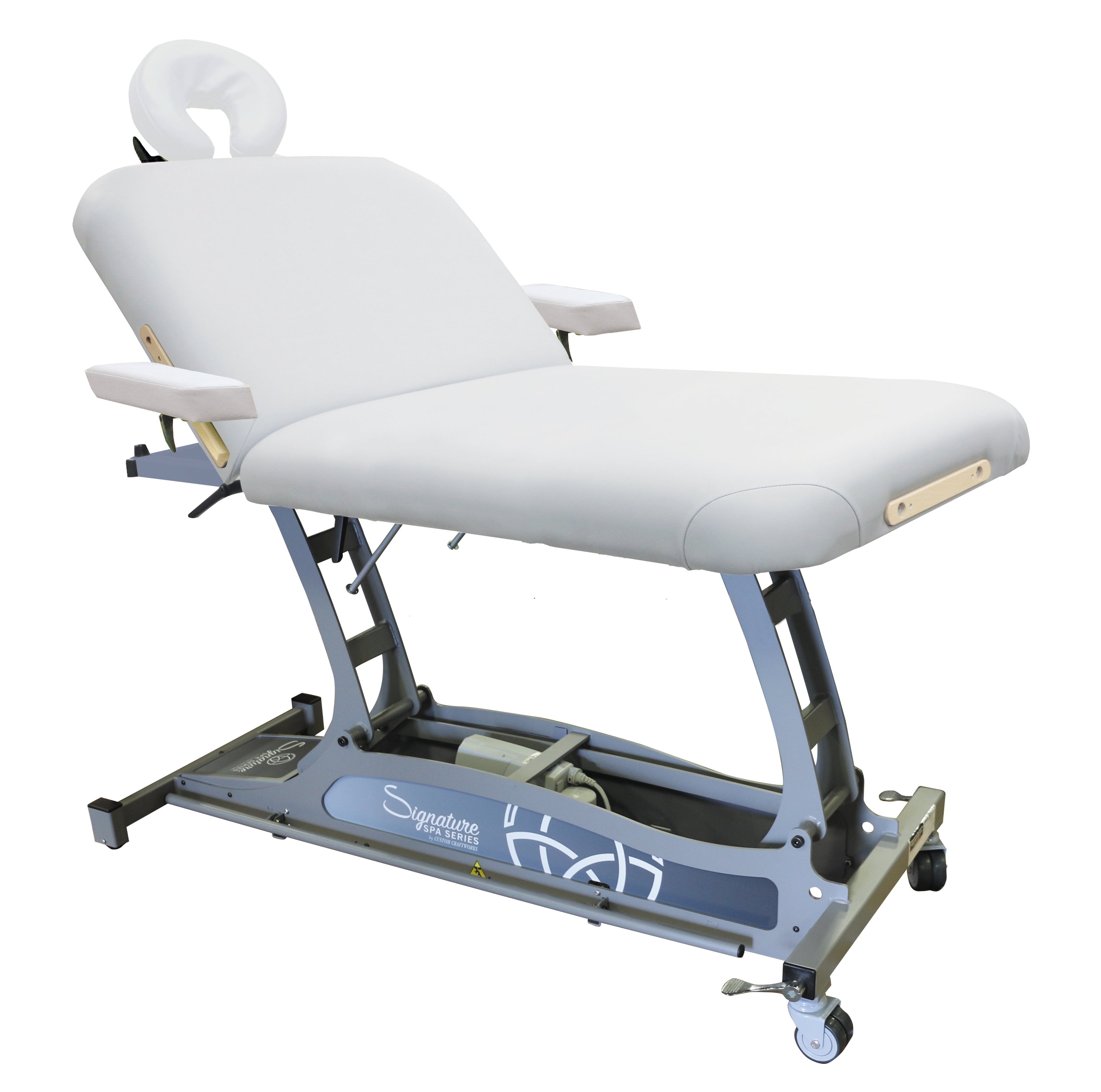 Signature Spa Series by Custom Craftworks - Hands Free Lift Back Electric Massage Table